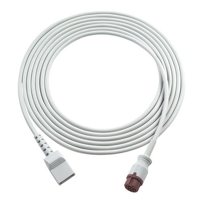 Mindray Datascope Compatible IBP Adaptador Cable de 12 pines para Utah Conector BeneView T1 T7 iMEC 10 15