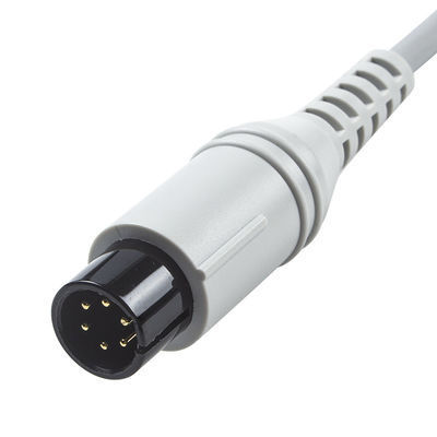 AAMI 6Pin ECG cable de tronco estilo Edan Din 3cable de plomo 1.30M