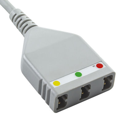 AAMI 6Pin ECG cable de tronco Edan LL estilo 3lead Cable 1.30M