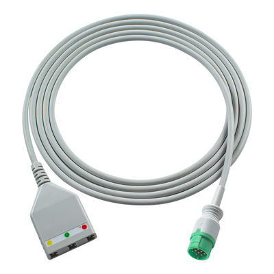 Cable troncal Kontron ECG Cable estilo LL de 3 derivaciones 2,5 M
