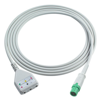 Drager ECG cable de tronco Dinstyle 3 plomo cables de plomo 1.30M