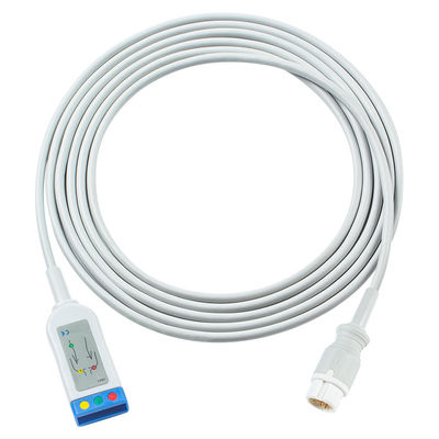 PH ECG cable tronco EDG estilo 3lead Cables de plomo 1.30M-43100A