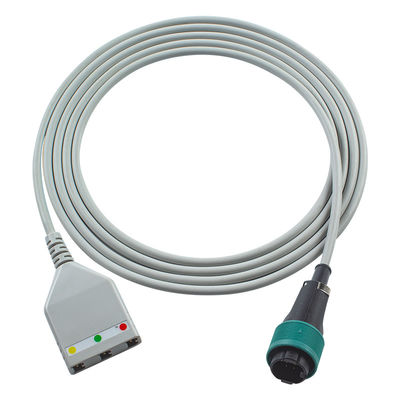Cable de tronco de ECG de 8 pin Saad Cable de 3 plomo de estilo euro Saad 1.30M