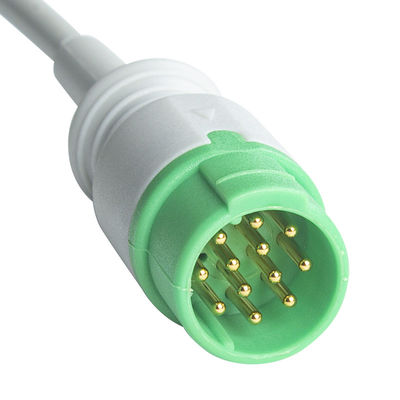 Cable de adaptación de tronco de ECG de 12 pines de Biolight Cable de ECG M7000 M8000A M8500 M9500 Cables de extensión de ECG