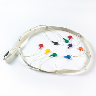 Compatible con Mortara X12 + Holter ECG Cable Mortara ECG Holter Mortara Cable 10 Snap de plomo
