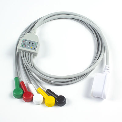 Compatible GE SEER 1000 Leadwire conjunto 2104816-001 GE Seer 5 Lead IEC Snap 2067634-019 (orden 1pcs obtener 1pcs Bolso gratis)