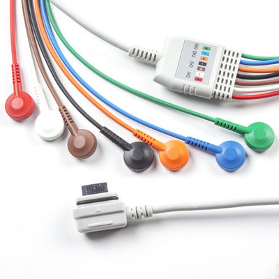 Compatible GE Healthcare 2008594-002 7-Lead ECG Telemetry Cable de paciente luz vidente Pedido 5pcs obtener 1pcs Bolso gratis