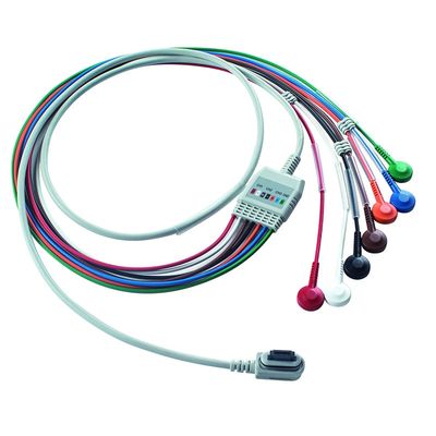 Compatible GE Healthcare 2008594-002 7-Lead ECG Telemetry Cable de paciente luz vidente Pedido 5pcs obtener 1pcs Bolso gratis
