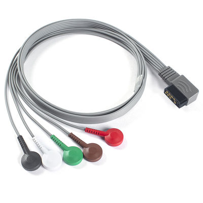 Compatible con PH ECG Telemetry Leadwire - M4725A ECG Holter Cable 350-0173-03 para Zymed DigiTrak-Plus