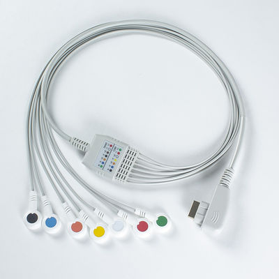 Cable de ECG para DMS 300-3A, ECG 7 Holter de plomo Cable de DMS ECG DMS Holter