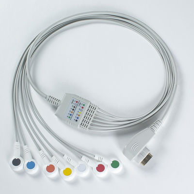 Cable de ECG para DMS 300-3A, ECG 7 Holter de plomo Cable de DMS ECG DMS Holter