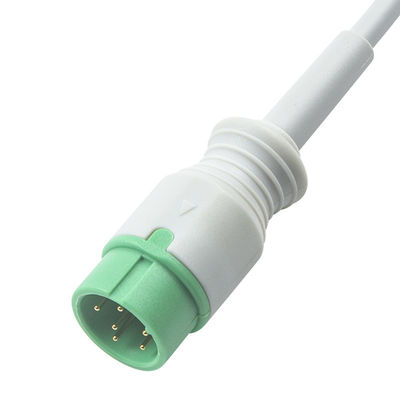Cable de ECG de 5LED compatible con IVY AHA Snap de 1m y 3,0 de diámetro