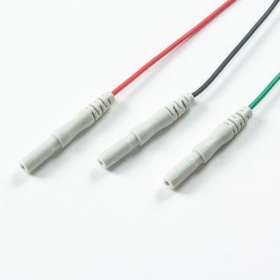 Cable de ECG compatible para el tipo Animal Din para el grabador de animales 3Lead