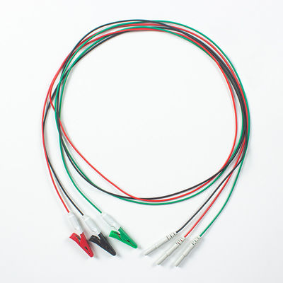 Cable de ECG compatible para el tipo Animal Din para el grabador de animales 3Lead