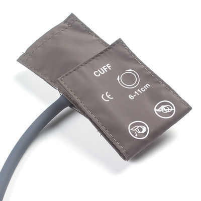 Envasado de bolsas Neonato manguito NIBP tubo único 6-11cm manguito TPU marrón