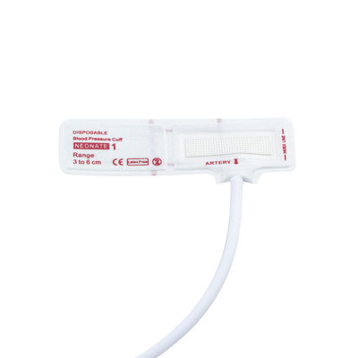 Disposable Neonatal NIBP Cuff Tubo único tamaño 1 3-6cm Sin látex Estéril
