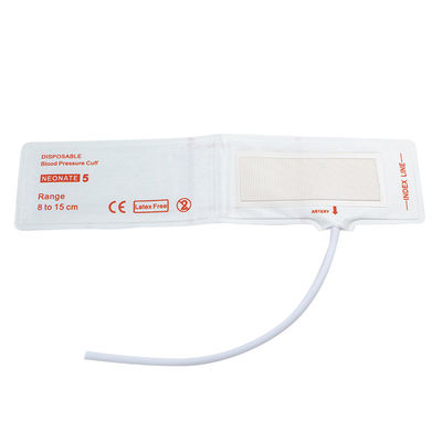 Tamaño de tubo único 5 8-15 cm manguera NIBP desechable para recién nacidos con longitud de manguera de 20 cm