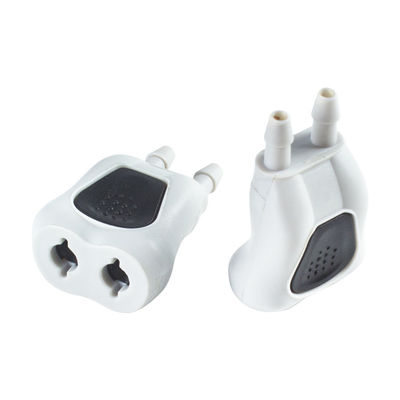 Conector NIBP sin látex y estéril para mangueras de doble luz