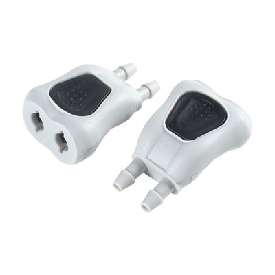 Conector NIBP sin látex y estéril para mangueras de doble luz