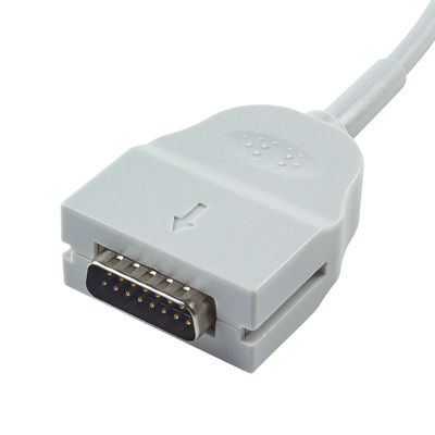 OD6mm 2.2M Cable de tronco de ECG Compatible con el Mortara Burdick 1600 300 3100 400 6100 800