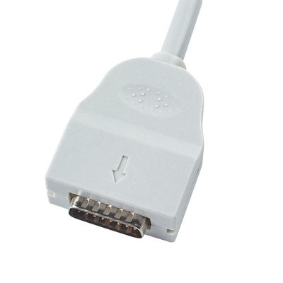 OD6mm 2.2M Cable de tronco de ECG Compatible con el Mortara Burdick 1600 300 3100 400 6100 800