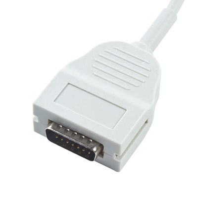OD6mm 2.2M Cable de tronco de ECG Compatible con el Mortara Burdick 1600 300 3100 400 6100 800