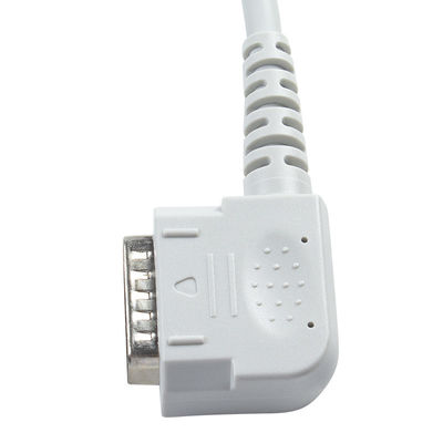 Cable de conducción de ECG de 15 pin y 10 plomo sin látex IEC/AHA para 108 109 110 1210 1211 601