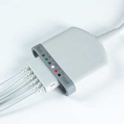 Compatible con el cable de paciente Multimed 6 Pod 3.5M 6Lead ECG con función SpO2/Temperatura/ECG