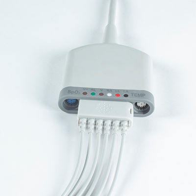 Compatible con el cable de paciente Multimed 6 Pod 3.5M 6Lead ECG con función SpO2/Temperatura/ECG