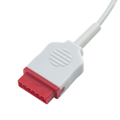 Cable IBP de doble argón de 11 pines para monitor de presión sanguínea GE 3.5M 2 años de vida útil