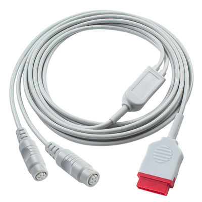 3.5M GE IBP Adaptador Cable para conector doble P-hilips para equipos de diagnóstico médico