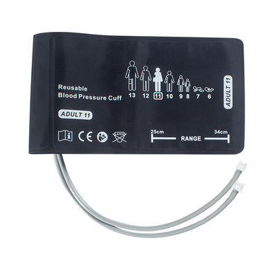 Welch Allyn Adultos doble tubo doble manguera NIBP 25 - 34cm 508243 REUSE-11-2MQ Conector de bloqueo giratorio FlexiPort Monitor de presión arterial manguera