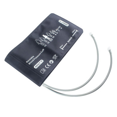 Welch Allyn Adultos doble tubo doble manguera NIBP 25 - 34cm 508243 REUSE-11-2MQ Conector de bloqueo giratorio FlexiPort Monitor de presión arterial manguera