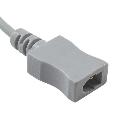 3.0M Adaptador de temperatura del escudo de aire de PVC Cable para conector de doble pin Proximal con conector rectangular