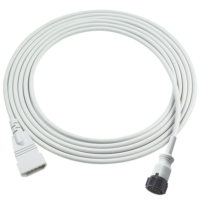 Cable adaptador IBP compatible con GE, 5 pines a Abbott, 3.5M, TPU gris