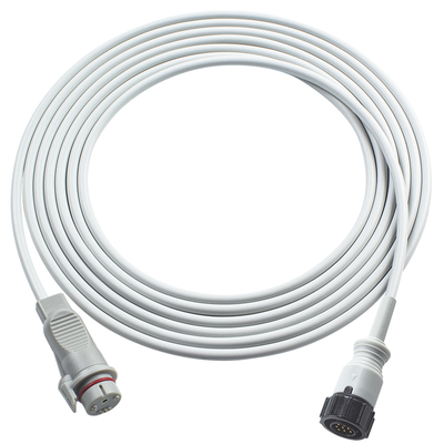 Cable adaptador IBP compatible con GE, 5 pines a Abbott, 3.5M, TPU gris