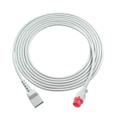 Cable adaptador IBP BARD de 8 pines con conector Edward Argon BD Abbott BB PVB Utah Medex Mindray Cable de extensión del transductor IBP
