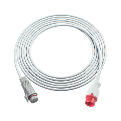 Cable adaptador IBP BARD de 8 pines con conector Edward Argon BD Abbott BB PVB Utah Medex Mindray Cable de extensión del transductor IBP
