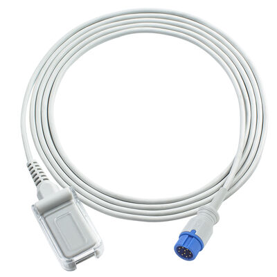 Cable de extensión del sensor SpO2 de 10 pines de Biocare 2.4M