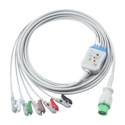 Cable de ECG EKG Fukuda Denshi 0012-00-1192 de 12 pines para Expert Dynascope DS-5100 DS-5100E DS-5300W DS-5400 Dynascope DS-7001