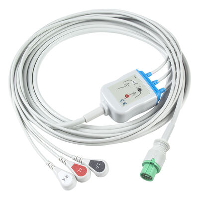 Cable de ECG EKG Fukuda Denshi 0012-00-1192 de 12 pines para Expert Dynascope DS-5100 DS-5100E DS-5300W DS-5400 Dynascope DS-7001
