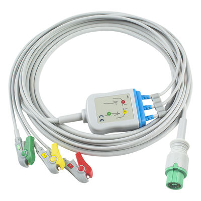 Cable de ECG EKG Fukuda Denshi 0012-00-1192 de 12 pines para Expert Dynascope DS-5100 DS-5100E DS-5300W DS-5400 Dynascope DS-7001