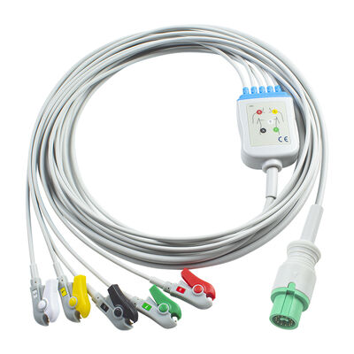 Cable de ECG EKG Fukuda Denshi 0012-00-1192 de 12 pines para Expert Dynascope DS-5100 DS-5100E DS-5300W DS-5400 Dynascope DS-7001