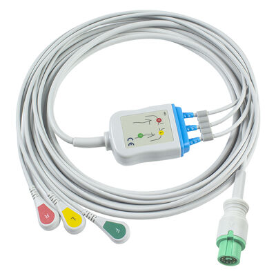 Cable de ECG EKG Fukuda Denshi 0012-00-1192 de 12 pines para Expert Dynascope DS-5100 DS-5100E DS-5300W DS-5400 Dynascope DS-7001