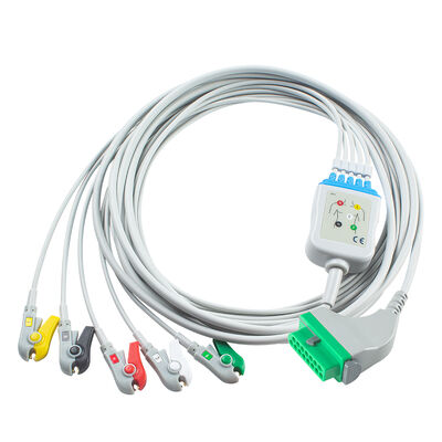 Cable de ECG Fukuda Denshi CIO-07CTP-5NA CIO-07CTP-3NA 15 pines DSL-8001 DSL-8001R Dynascope DS-8100 DS-8200 DS-8500
