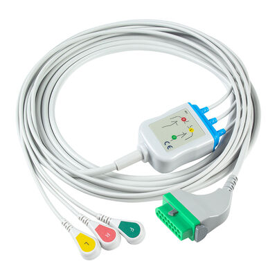 Cable de ECG Fukuda Denshi CIO-07CTP-5NA CIO-07CTP-3NA 15 pines DSL-8001 DSL-8001R Dynascope DS-8100 DS-8200 DS-8500