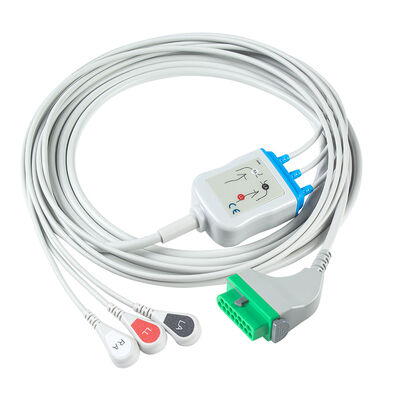 Cable de ECG Fukuda Denshi CIO-07CTP-5NA CIO-07CTP-3NA 15 pines DSL-8001 DSL-8001R Dynascope DS-8100 DS-8200 DS-8500