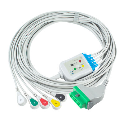 Cable de ECG Fukuda Denshi CIO-07CTP-5NA CIO-07CTP-3NA 15 pines DSL-8001 DSL-8001R Dynascope DS-8100 DS-8200 DS-8500