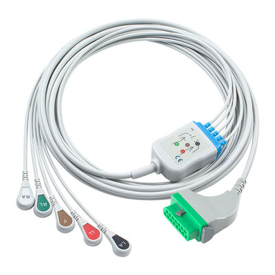 Cable de ECG Fukuda Denshi CIO-07CTP-5NA CIO-07CTP-3NA 15 pines DSL-8001 DSL-8001R Dynascope DS-8100 DS-8200 DS-8500