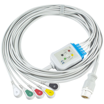 Cable de ECG 5 Plomo 12Pin M1975A para adultos y niños
